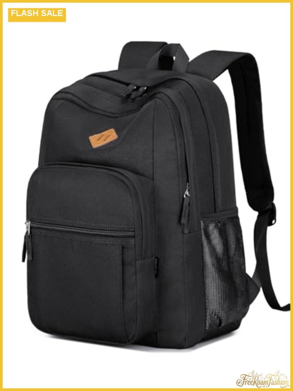Water-Resistant Travel Backpack with Laptop Sleeve, 24L Daypack for College